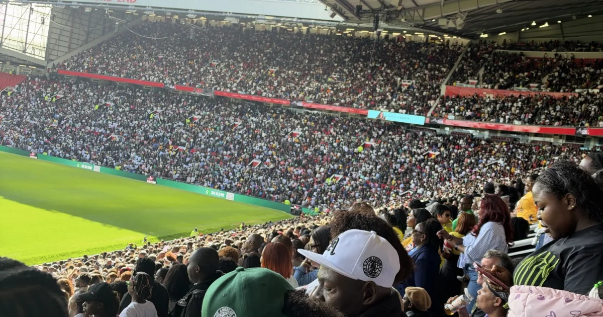 PHOTOS: Jerry Eze leads thousands in prayer at Man United’s Old Trafford